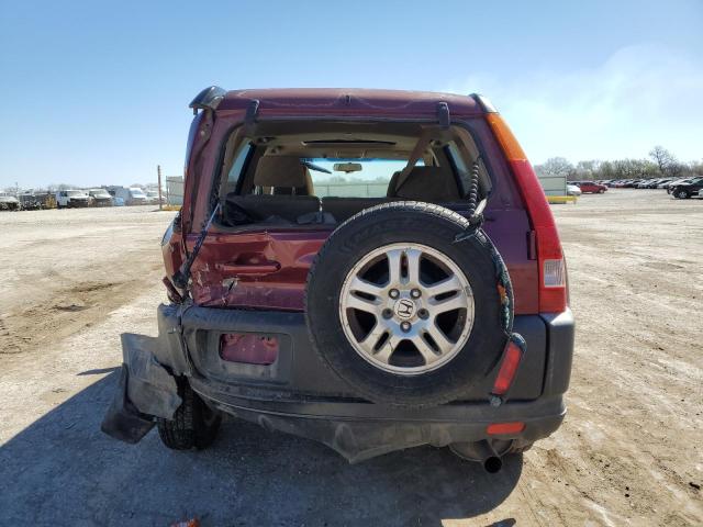 JHLRD78833C016374 - 2003 HONDA CR-V EX MAROON photo 6