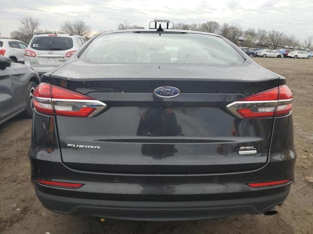 3FA6P0CD5KR264702 - 2019 FORD FUSION SEL BLACK photo 6