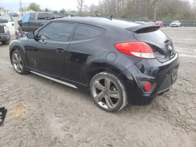 KMHTC6AE9DU141080 - 2013 HYUNDAI VELOSTER TURBO BLACK photo 2