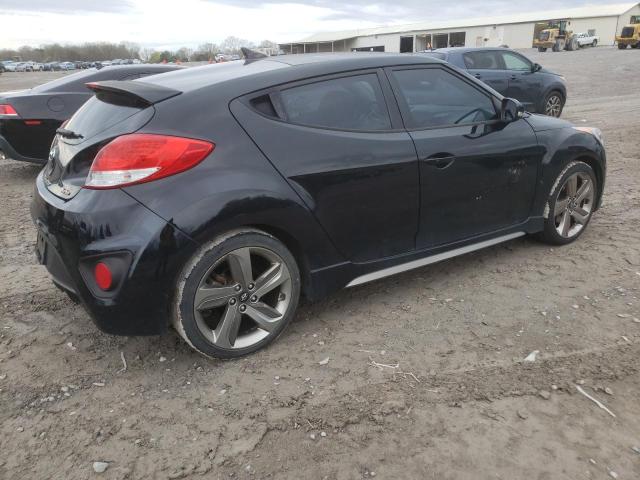 KMHTC6AE9DU141080 - 2013 HYUNDAI VELOSTER TURBO BLACK photo 3