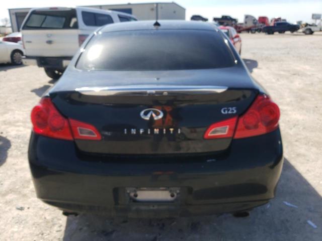 JN1DV6AP3BM603346 - 2011 INFINITI G25 BASE BLACK photo 6