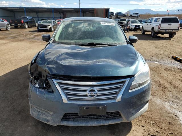 3N1AB7AP1EY306353 - 2014 NISSAN SENTRA S TEAL photo 5