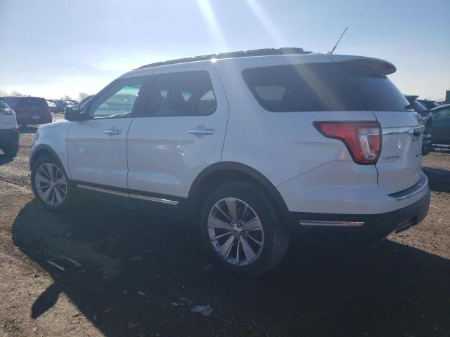 1FM5K7F80JGA85979 - 2018 FORD EXPLORER LIMITED WHITE photo 2