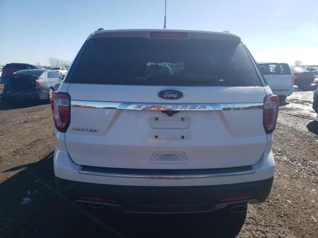 1FM5K7F80JGA85979 - 2018 FORD EXPLORER LIMITED WHITE photo 6