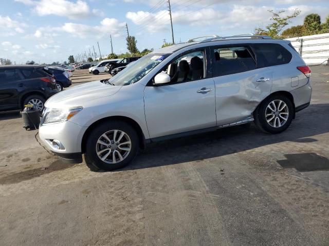 5N1AR2MN0FC706089 - 2015 NISSAN PATHFINDER S 银色 照片 1