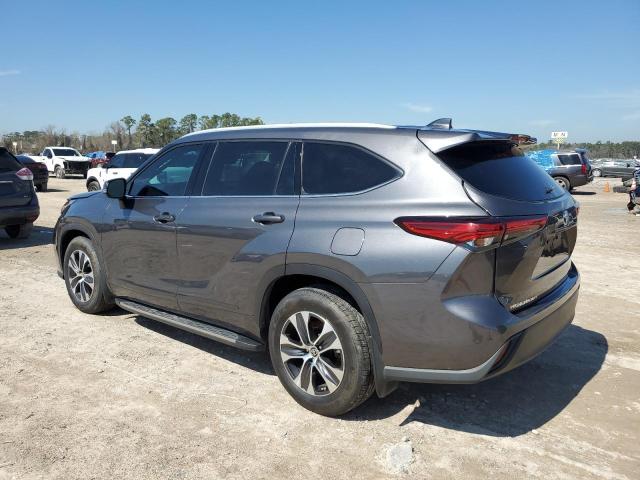5TDGZRAH2NS097543 - 2022 TOYOTA HIGHLANDER XLE GRAY photo 2
