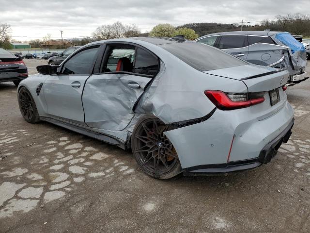 WBS33AY04MFL38561 - 2021 BMW M3 COMPETITION GRAY photo 2