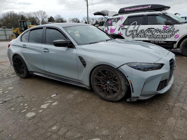 WBS33AY04MFL38561 - 2021 BMW M3 COMPETITION GRAY photo 4
