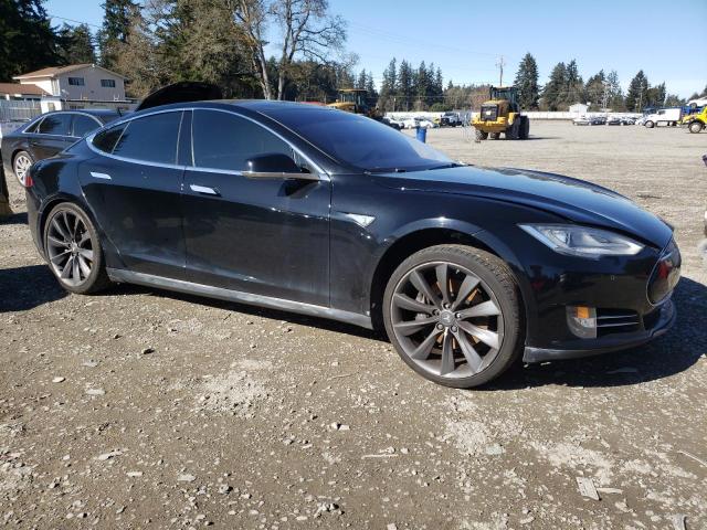 5YJSA1DP1DFP19669 - 2013 TESLA MODEL S BLACK photo 4
