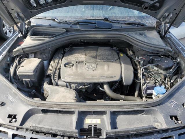 4JGDA5HB5EA393976 - 2014 MERCEDES-BENZ ML 350 4MATIC GRAY photo 12