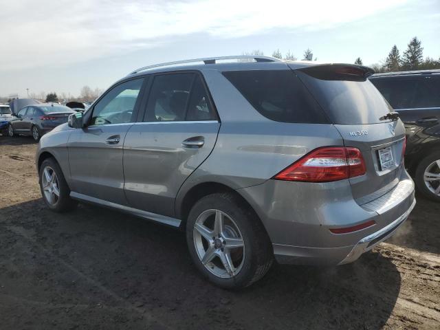 4JGDA5HB5EA393976 - 2014 MERCEDES-BENZ ML 350 4MATIC GRAY photo 2
