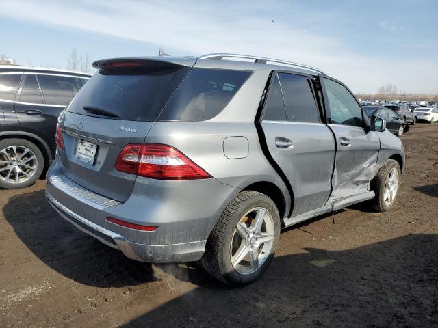 4JGDA5HB5EA393976 - 2014 MERCEDES-BENZ ML 350 4MATIC GRAY photo 3