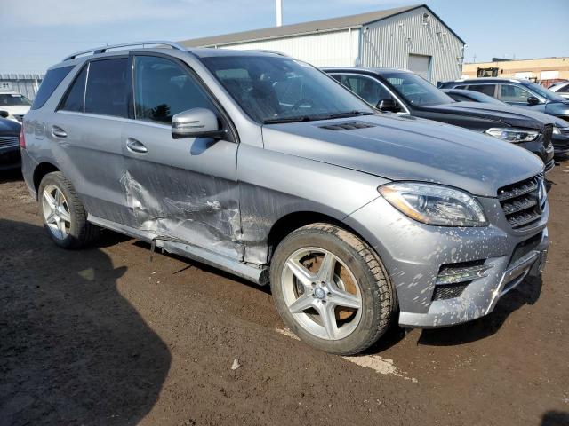 4JGDA5HB5EA393976 - 2014 MERCEDES-BENZ ML 350 4MATIC GRAY photo 4