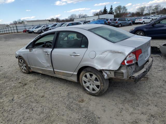 1HGFA16526L035731 - 2006 HONDA CIVIC LX SILVER photo 2