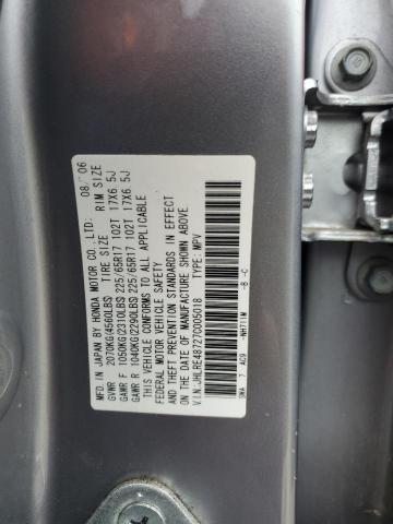 JHLRE48727C005018 - 2007 HONDA CR-V EXL SILVER photo 13