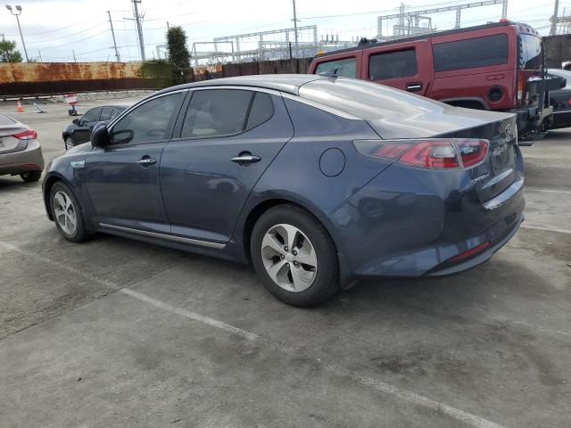 KNAGM4AD5F5079752 - 2015 KIA OPTIMA HYBRID BLUE photo 2