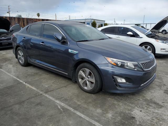 KNAGM4AD5F5079752 - 2015 KIA OPTIMA HYBRID BLUE photo 4