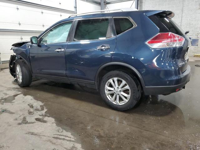 KNMAT2MV8GP658499 - 2016 NISSAN ROGUE S BLUE photo 2