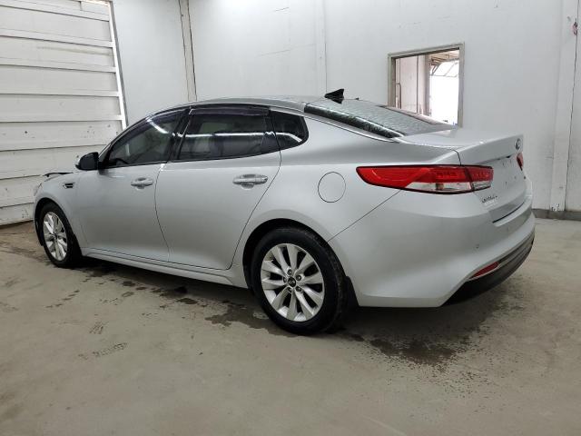 5XXGU4L37GG055134 - 2016 KIA OPTIMA EX SILVER photo 2