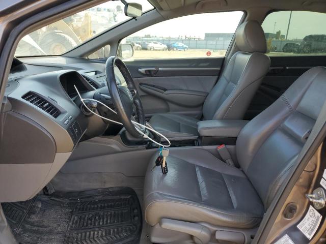 2HGFA16069H017092 - 2009 HONDA CIVIC EXL ყავისფერი ფოტო 7