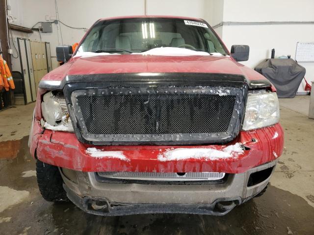 1FTPW14574KD67173 - 2004 FORD F150 SUPERCREW RED photo 5