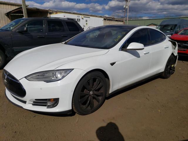 5YJSA1E40FF101783 - 2015 TESLA MODEL S თეთრი ფოტო 1