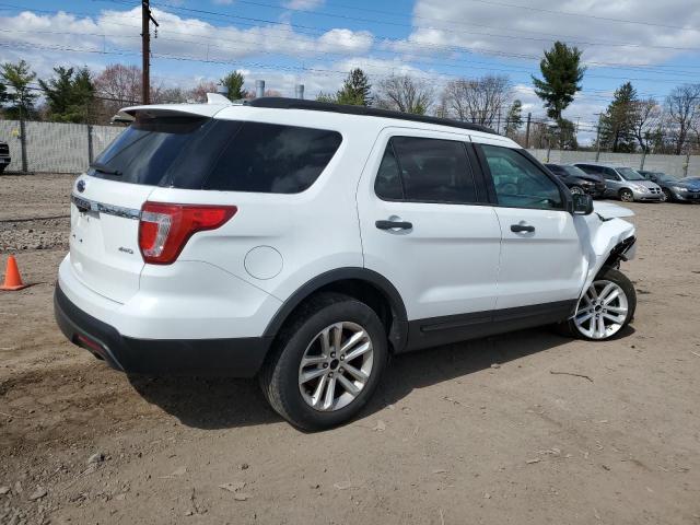 1FM5K8B81HGC62738 - 2017 FORD EXPLORER WHITE photo 3