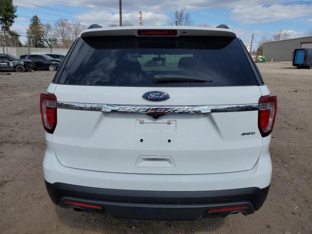 1FM5K8B81HGC62738 - 2017 FORD EXPLORER WHITE photo 6