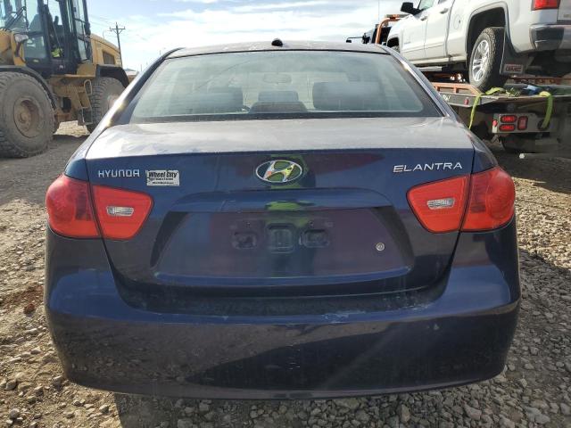 KMHDU46D57U105378 - 2007 HYUNDAI ELANTRA GLS BLUE photo 6