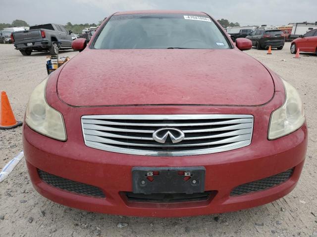 JNKBV61EX8M202483 - 2008 INFINITI G35 RED photo 5