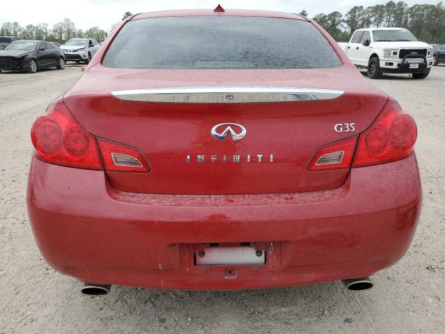 JNKBV61EX8M202483 - 2008 INFINITI G35 RED photo 6