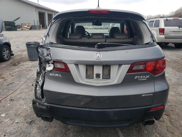 5J8TB1H22BA003371 - 2011 ACURA RDX GRAY photo 6