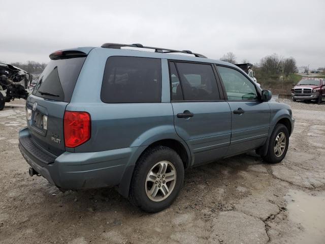 5FNYF18405B053546 - 2005 HONDA PILOT EX TEAL photo 3