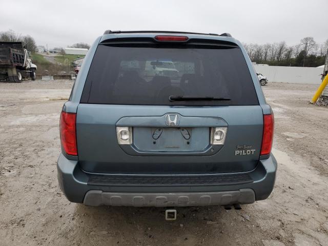 5FNYF18405B053546 - 2005 HONDA PILOT EX TEAL photo 6