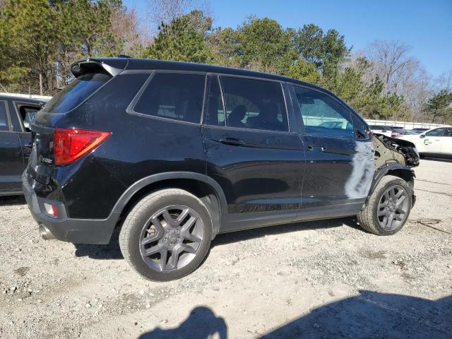 5FNYF8H58NB013877 - 2022 HONDA PASSPORT EXL BLACK photo 3