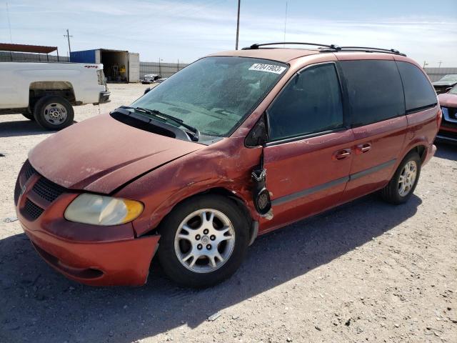 1D8GP45R04B555079 - 2004 DODGE CARAVAN SXT RED photo 1