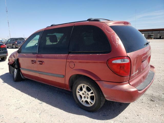 1D8GP45R04B555079 - 2004 DODGE CARAVAN SXT RED photo 2