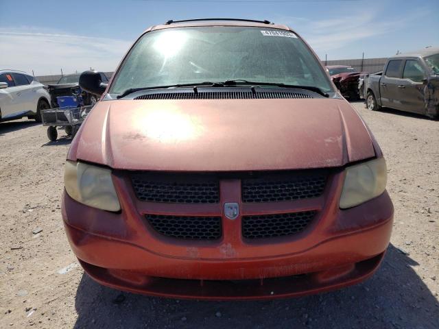 1D8GP45R04B555079 - 2004 DODGE CARAVAN SXT RED photo 5