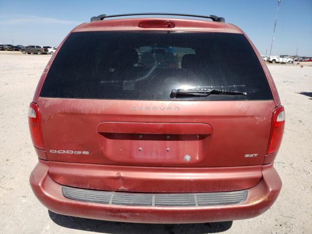 1D8GP45R04B555079 - 2004 DODGE CARAVAN SXT RED photo 6