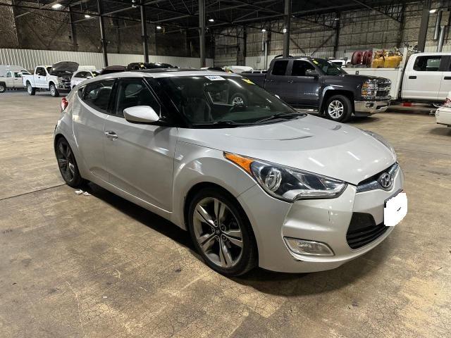 KMHTC6AD0FU240249 - 2015 HYUNDAI VELOSTER SILVER photo 1