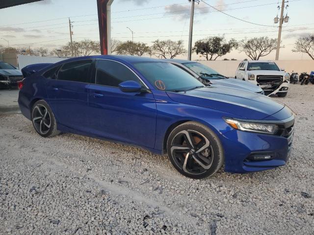 1HGCV1F31LA149846 - 2020 HONDA ACCORD SPORT BLUE photo 4