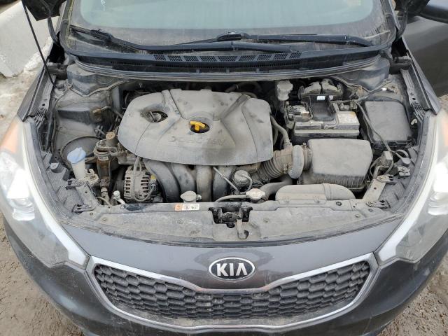 KNAFK4A61E5096498 - 2014 KIA FORTE LX GRAY photo 11