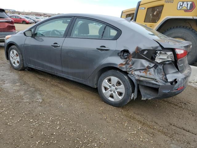 KNAFK4A61E5096498 - 2014 KIA FORTE LX GRAY photo 2