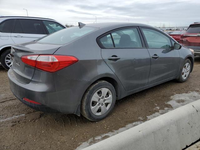 KNAFK4A61E5096498 - 2014 KIA FORTE LX GRAY photo 3