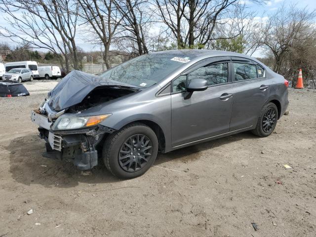 2HGFB2F57CH612667 - 2012 HONDA CIVIC LX GRAY photo 1