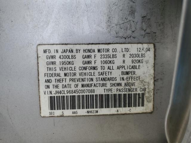 JH4CL96845C007088 - 2005 ACURA TSX SILVER photo 12