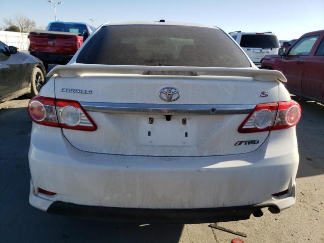 2T1BU4EE5BC613037 - 2011 TOYOTA COROLLA BASE WHITE photo 6