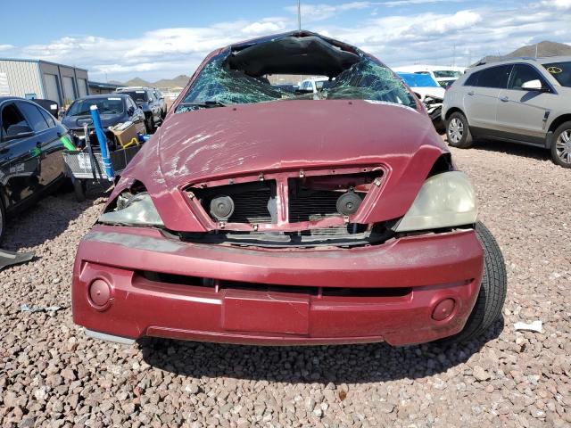 KNDJD733445243360 - 2004 KIA SORENTO EX RED photo 5