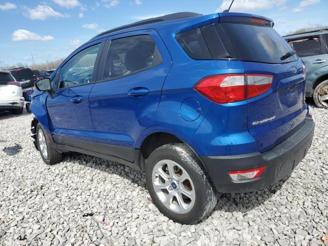 MAJ6S3GL8LC319211 - 2020 FORD ECOSPORT SE BLUE photo 2