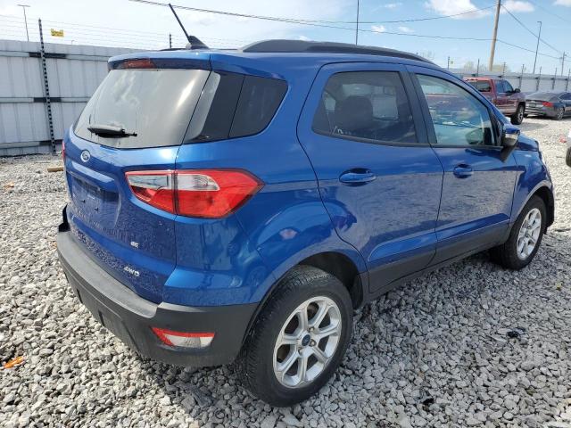 MAJ6S3GL8LC319211 - 2020 FORD ECOSPORT SE BLUE photo 3